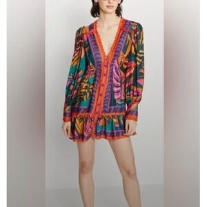FARM Rio Colorful Tropical Mini Dress